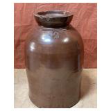 Antique salt glaze crock-Has some big chips