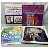 Vintage vinyl records-Sesame Street more