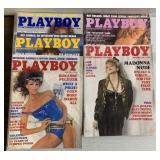 1985 Playboy, April, May, June, August &