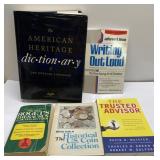 Books on coins, writing and more
