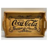 1993 Coca Cola wood tray