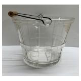 Mid century modern glass ice bucket