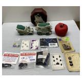 Vintage & antique buttons, pin cushion & more