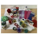 Gift wrap tissue paper, bows