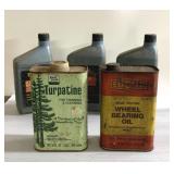 Vintage oil & more tins + more-FULL-no shipping
