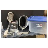 Dyson Humidifier, Verilux Lamp (works), and Tote