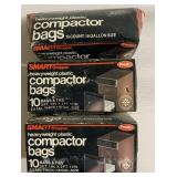 Trash compactor bags-Full boxes
