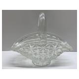 Vintage LE Smith cut glass basket