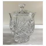 Lead crystal candy jar 8' tall