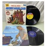 Vintage vinyl records-Mickey Mouse Club & Arnold