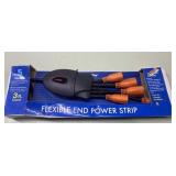 Flexible end power strip