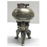 RARE vintage football & player table lighter