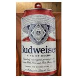 HUGE Budweiser metal sign 22 x 47.5