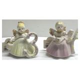 Vintage Josef Originals birthday angel figurines