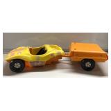 1970s Barbie car & tow-behind pop-up tent-see pics