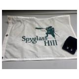 Golf cufflinks & golf towel