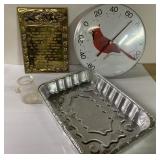 Cardinal thermometer, Lord's Prayer plaque & more