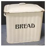 Vintage metal bread box