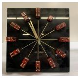 RARE Retro Las Vegas dice clock 9x9'