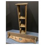 Wood shelves