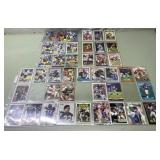 Vintage binder sheets of NLF trading cards Vintage binder sheets of NLF trading cards