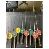 Vintage Schooley bobber fishing poles & more Vintage Schooley bobber fishing poles & more