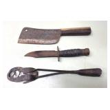 Antique hatchet, knife & more-Lynx Antique Antique hatchet, knife & more-Lynx Antique