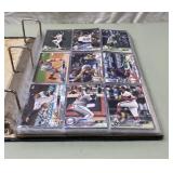 Binder of vintage trading cards Binder of vintage trading cards