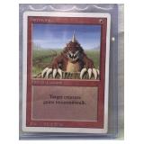 Vintage Magic the Gathering Burrowing card Vintage Magic the Gathering Burrowing card