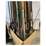 HUGE BOX full of fishing poles-MYSTERY LOT HUGE BOX full of fishing poles-MYSTERY LOT