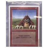 Vintage Magic the Gathering Burrowing card Vintage Magic the Gathering Burrowing card