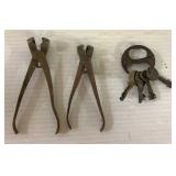 NEAT antique keys & pliers