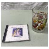 Disney Beaty & the Beast CD & Shrek glass