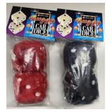 NEW fuzzy car dice