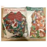 Vintage velvety flocked Christmas Decor