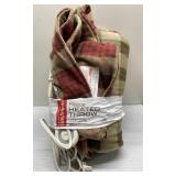 Heated fleece throw