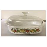 Corningware Spice of LIfe casserole