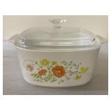 Corningware Wildflower 2 qt cassorole