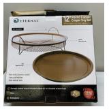12" round Copper Crisper Tray Set