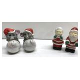 Vintage Christmas salt & pepper shakers