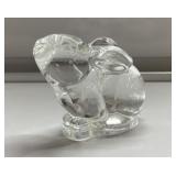 Vintage PbO Lead Crystal rabbit