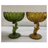 Vintage candy dishes-7-1/2" tall
