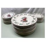 CUTE Gibson Christmas plates