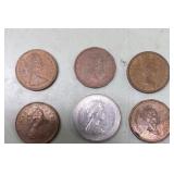 Foreign coins (in small section)