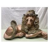 Heavy concrete lion
