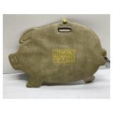 Vintage Piggy Bank coin bank with lock & key
