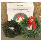 Vintage Christmas wreaths