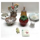Vintage music boxes, bells & more