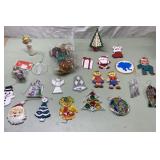 Vintage Christmas ornaments incl stained glass