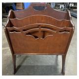 Antique Butler 805 art deco magazine rack 19x11in